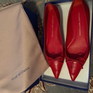 Stuart Weitzman Landon Ballet Flat Cherry